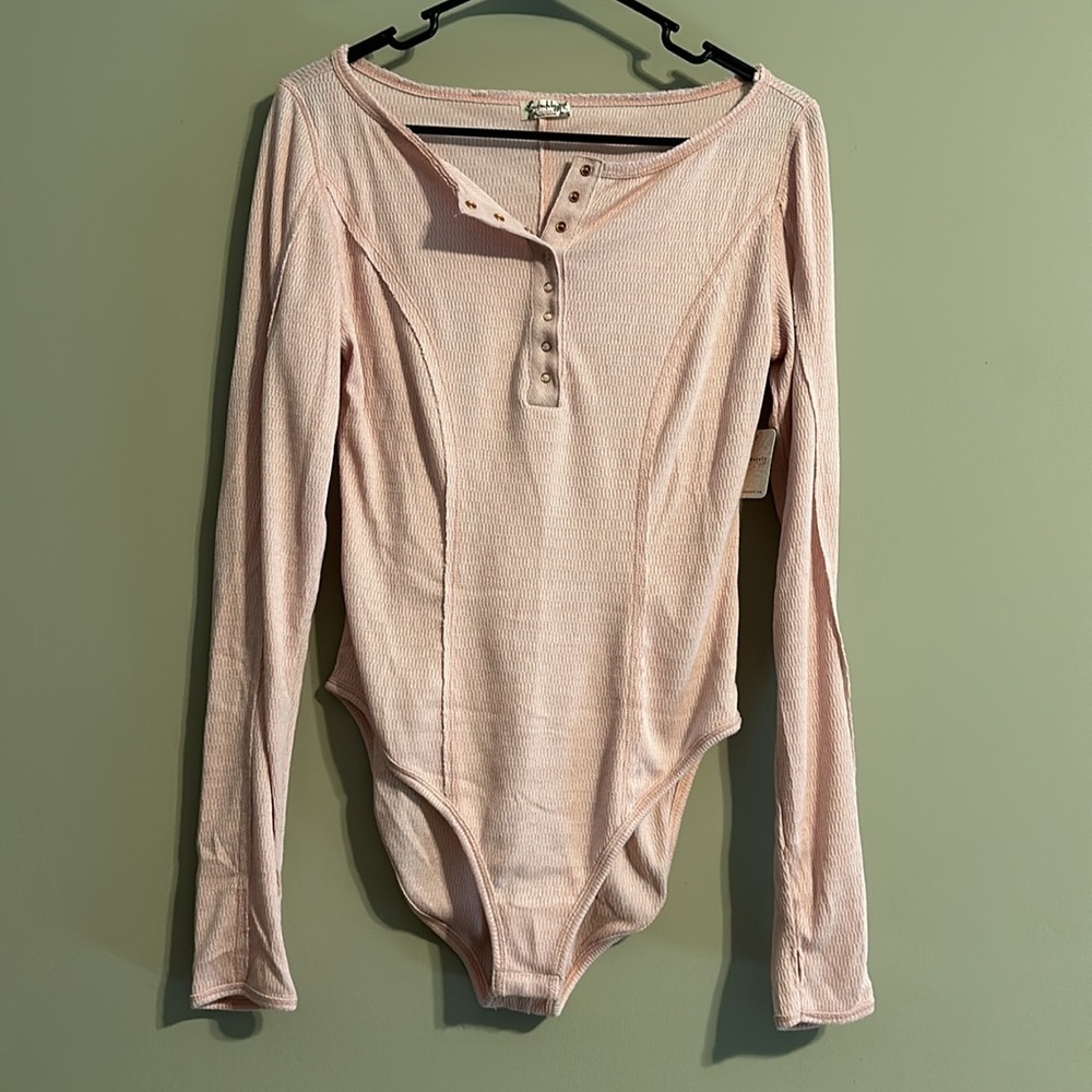 Pink Nectar Henley bodysuit intimately Free People S